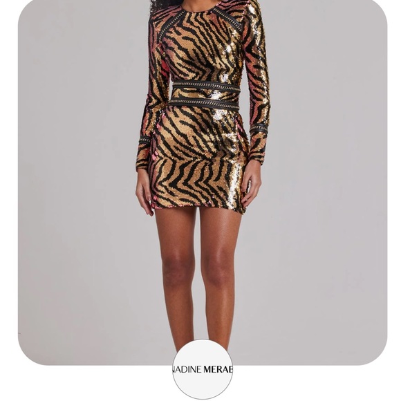 Sequin Zebra print dress - Picture 1 of 1
